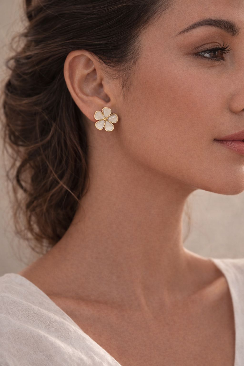 Boucles d’oreilles Fleur Lumière – Nélya