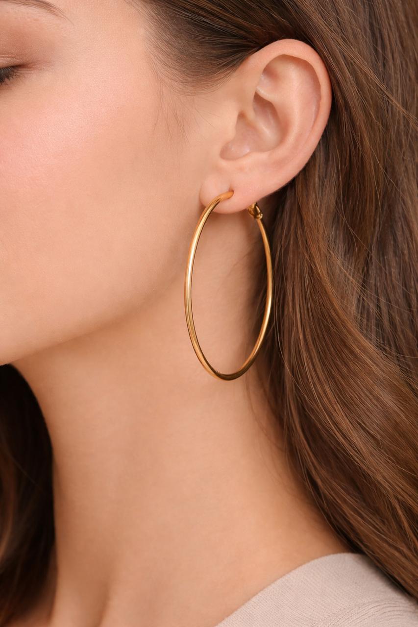 Créoles Dorées Intemporelles – Nélya