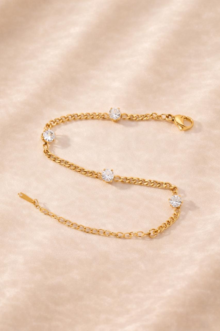 Bracelet Quatre Cristaux – Nélya