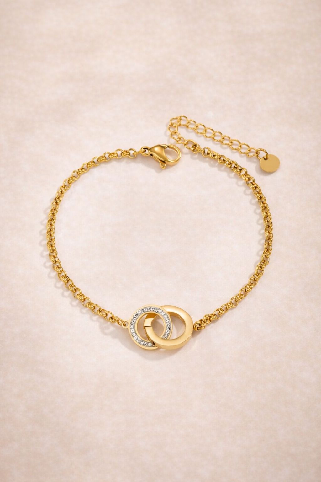 Bracelet Duo Éternité Doré – Nélya