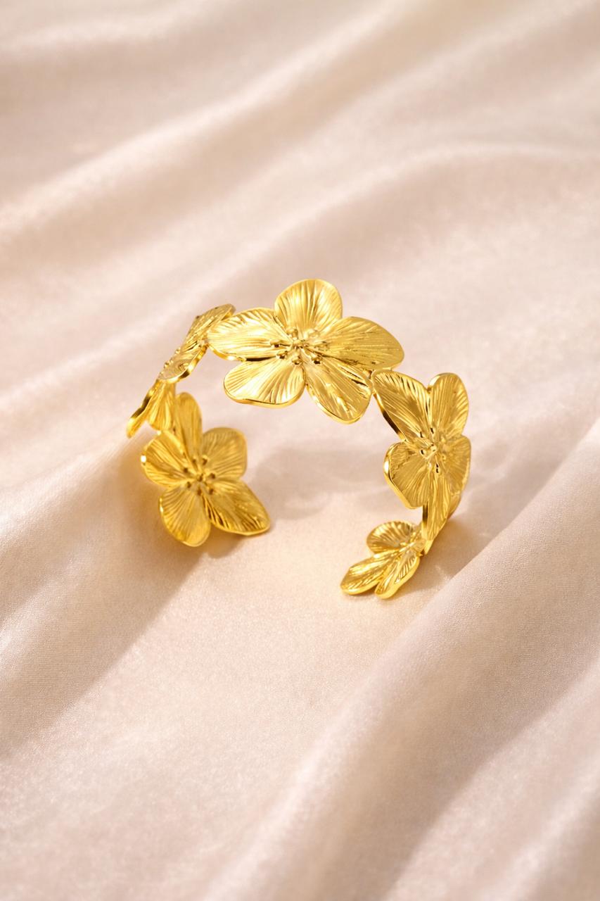 Bracelet Fleur Impartiale Doré – Nélya